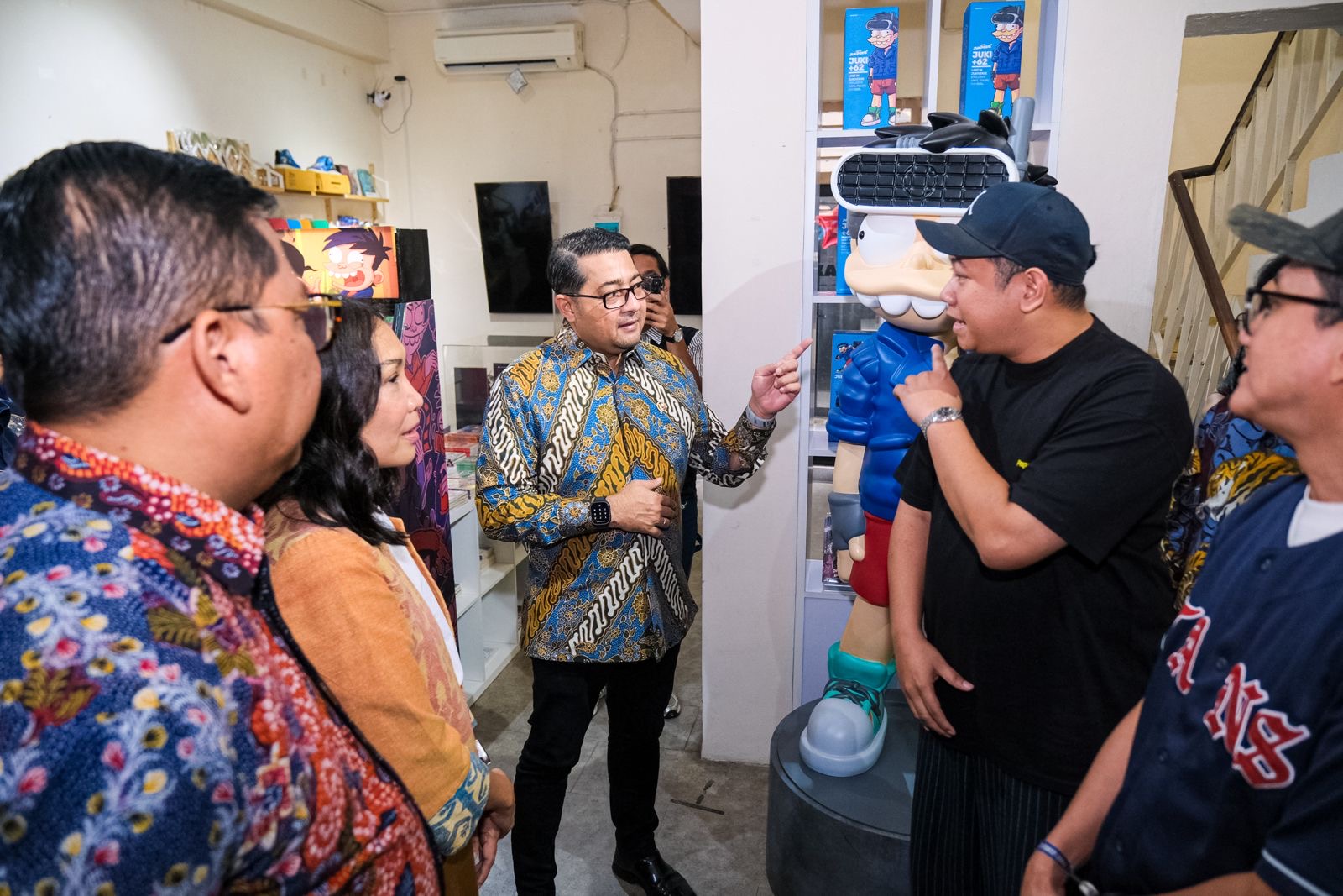 Menteri Ekraf Teuku Riefky Harsya dalam acara penandatanganan MoU yang berlangsung di kantor Peruri, Jakarta.