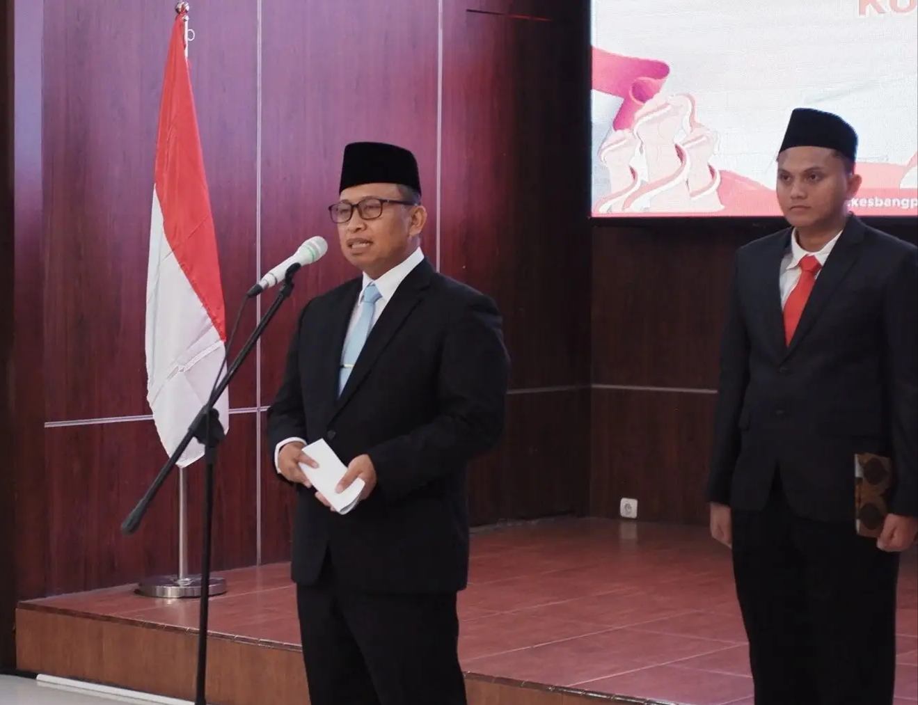 Wali Kota Depok Supian Suri di Balai Kota Depok.