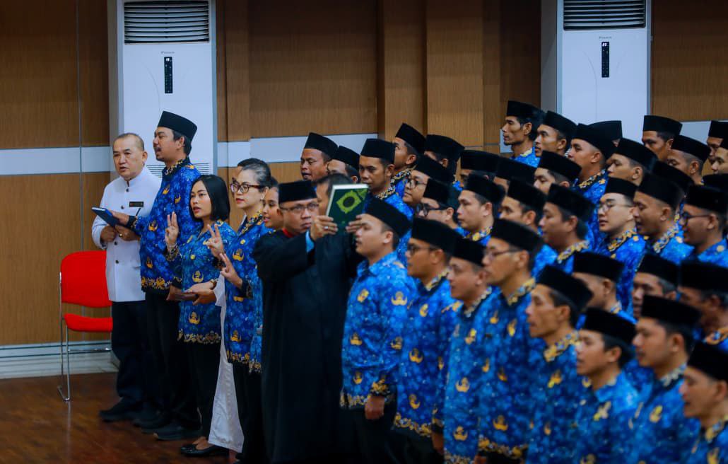 853 Pegawai Pemerintah dengan Perjanjian Kerja (PPPK) Tahap II Tahun 2024 di Aula Geung G, PKN-STAN, Kecamatan Pondok Aren, Selasa (30/9).