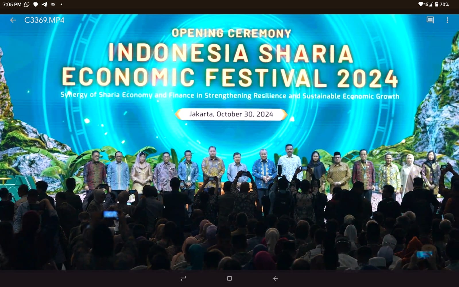 Suasana pembukaan ISEF 2024. Hari ini ISEF 2025 bakal dibuka hingga Minggu (12/10) di JIExpo Kemayoran, Jakarta.