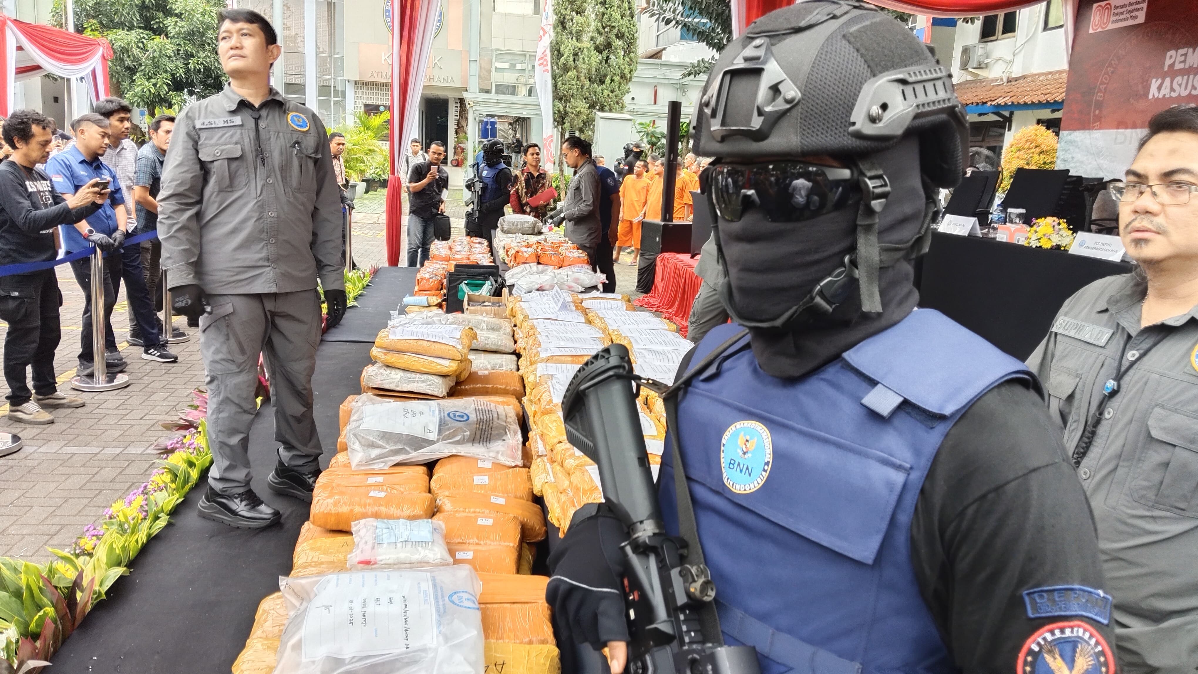 DOk: Barang bukti narkoba yang telah disita BNN.