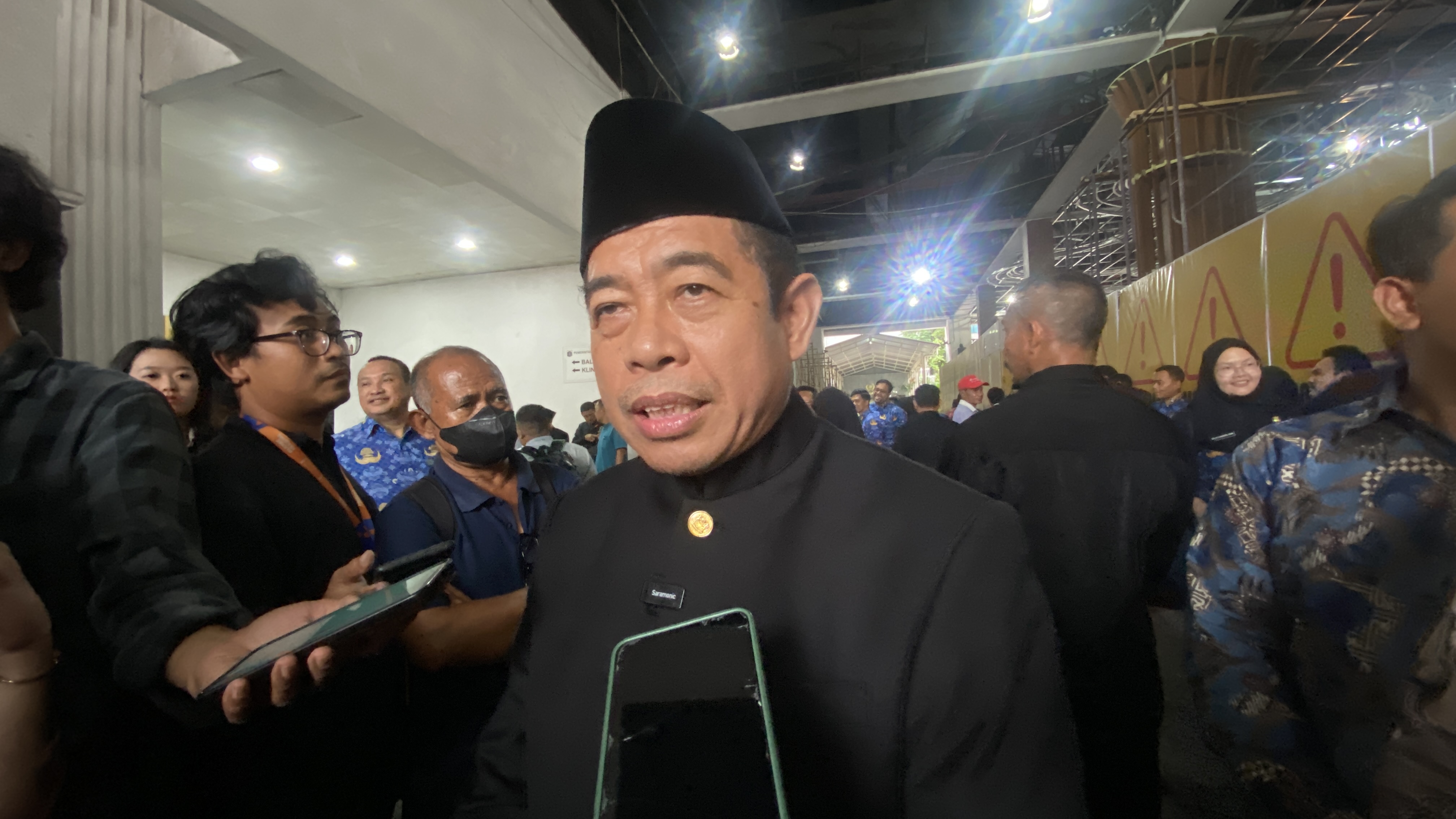 Ketua DPRD DKI Khoirudin di Balai Kota, Jakarta Pusat, Senin (1/12).