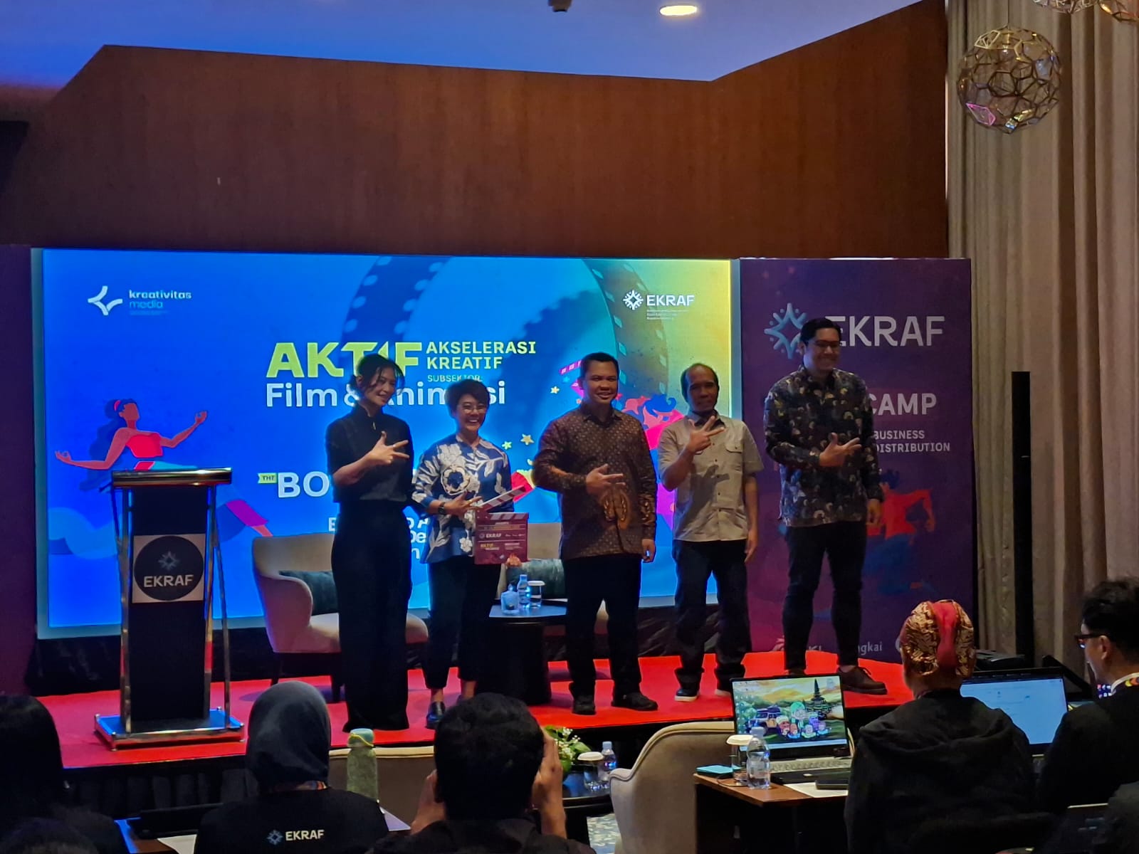SCALE-UP: Deputi Bidang Kreativitas Media Kemenekraf Agustini Rahayu saat membuka program Akselerasi Kreatif (AKTIF) Subsektor Film dan Animasi yang diselenggarakan pada 21&mdash;23 November 2025.