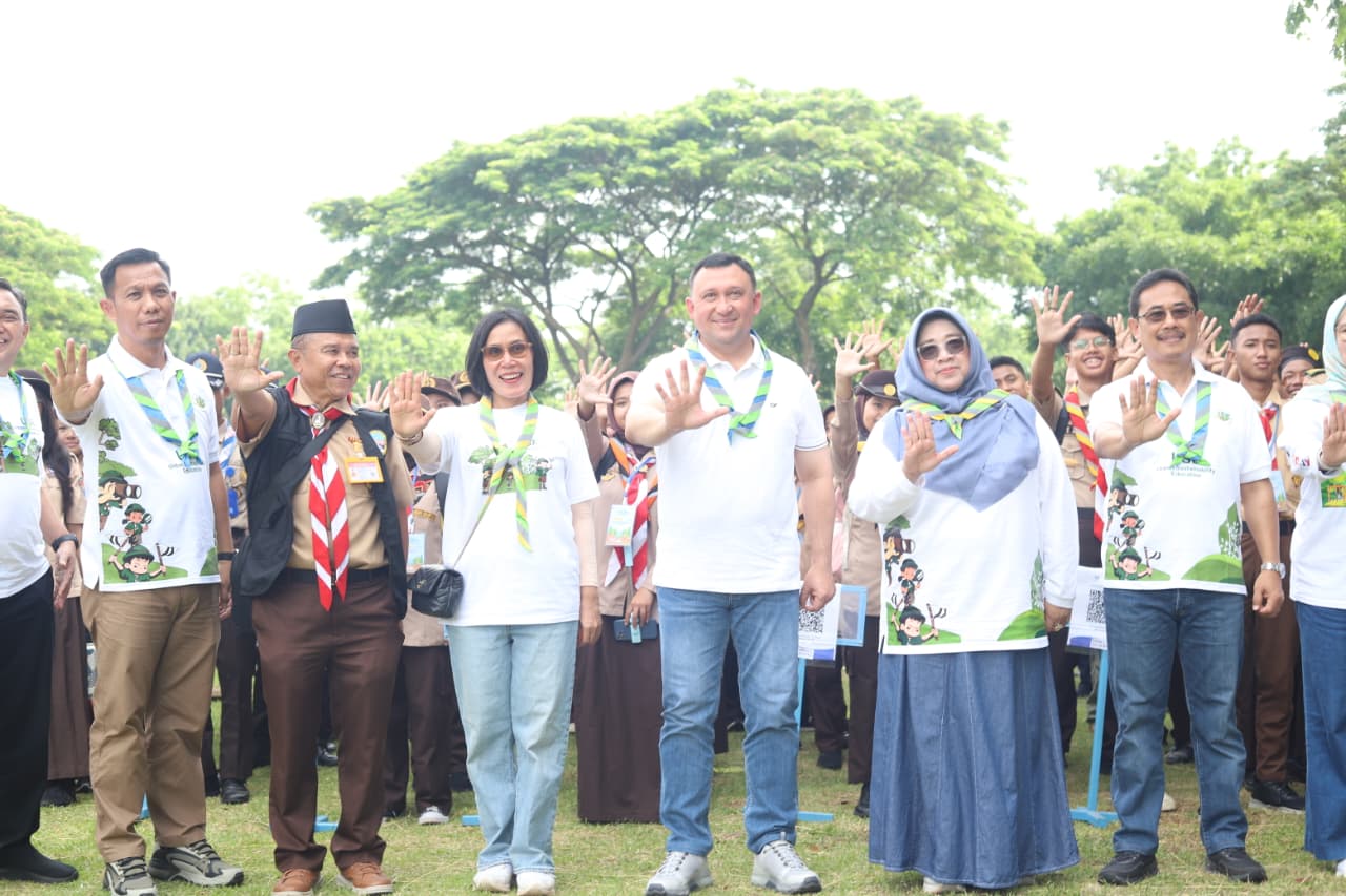EDUKATIF: Dinas Pendidikan Provinsi DKI Jakarta meluncurkan kegiatan Urban Sustainability Education (USE) di Ecopark Ancol, Jakarta Sabtu (6/12/2025).