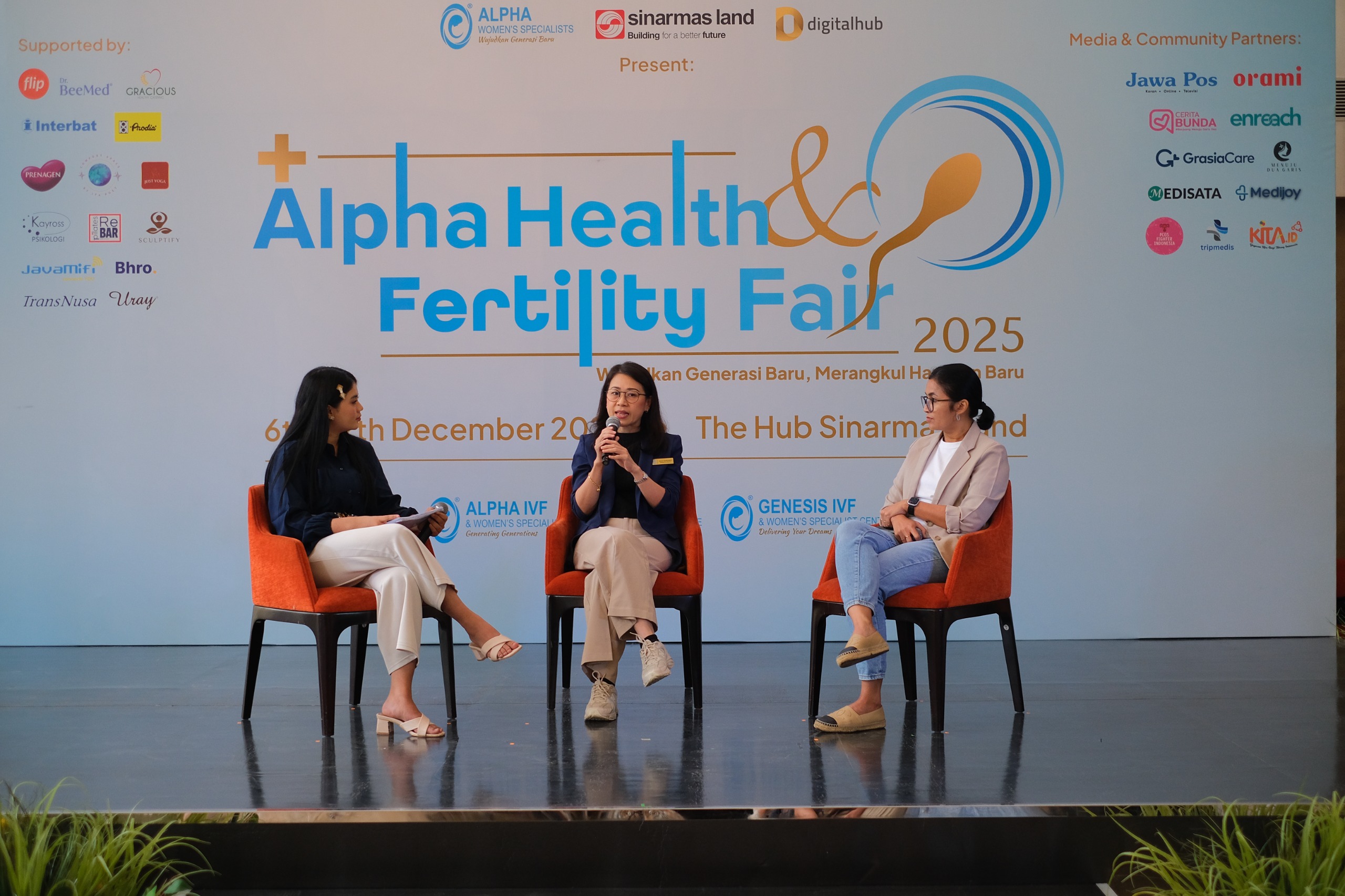 Alpha Health & Fertility Fair 2025 (AHFF 2025) yang digelar di The Hub, Sinar Mas Land Kuningan menghadirkan beragam kegiatan edukasi medis, sesi konsultasi, serta aktivitas mindfulness.