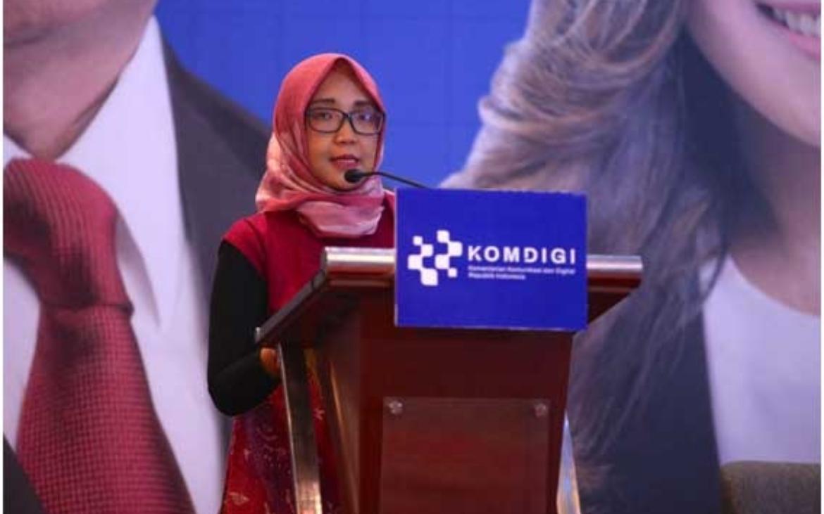 Ketua Tim Pengelolaan Komunikasi Strategis Pemerintah, Kementerian Komunikasi dan Digital, Hastuti Wulanningrum di Bincang Inklusif.
