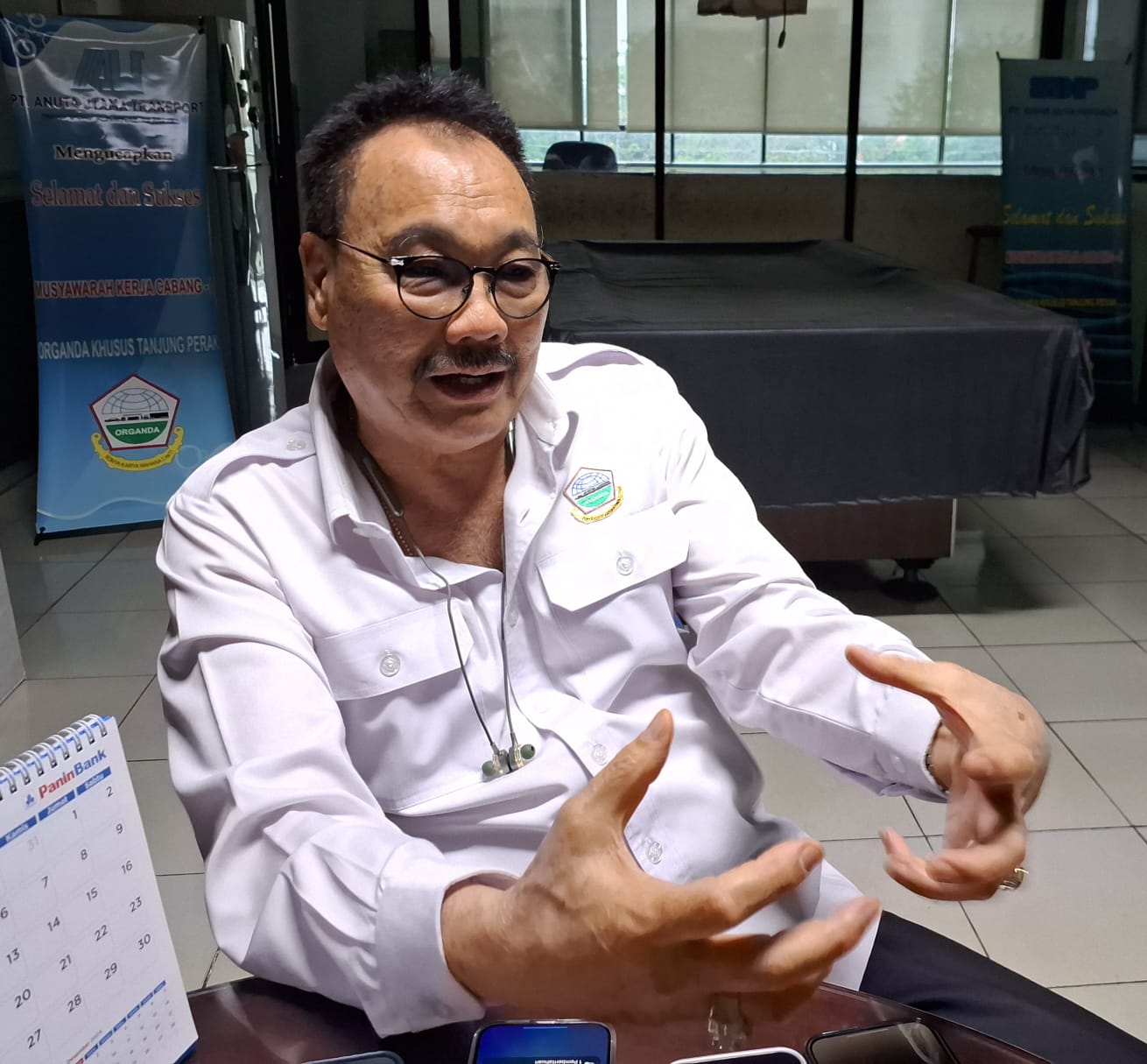Kody Lamahayu Freddy, Ketua Divisi Angkutan Barang DPP Organisasi Angkutan Darat (Organda) dan Ketua DPW Organda Khusus Tanjung Perak.