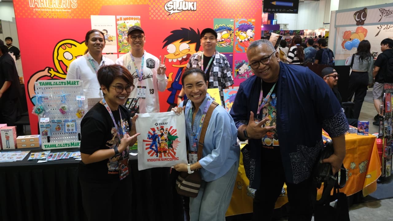 BERI SUPPORT: Wakil Ketua Komisi VII DPR Rahayu Saraswati mengunjungi Comic Con Singapore 2025 di Singapura (7/12).