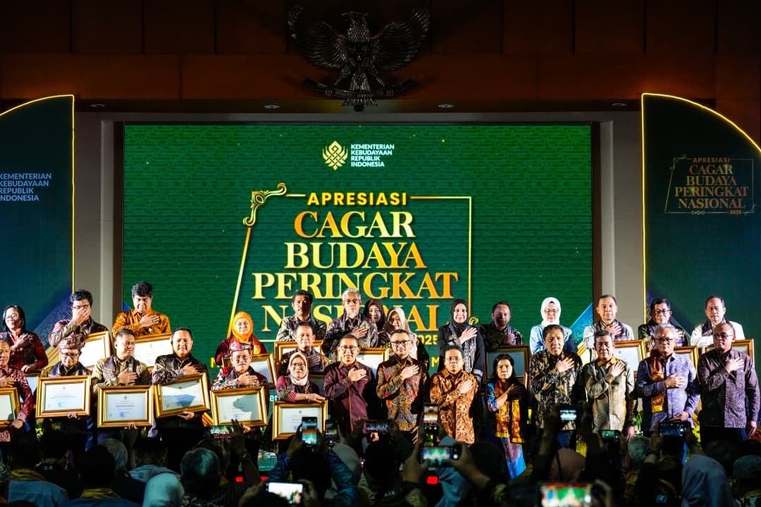 Penyelenggaraan Apresiasi Cagar Budaya Peringkat Nasional (ACBPN) 2025 yang diselenggarakan di Jakarta (16/12) malam. (Dok. Kementerian Kebudayaan)