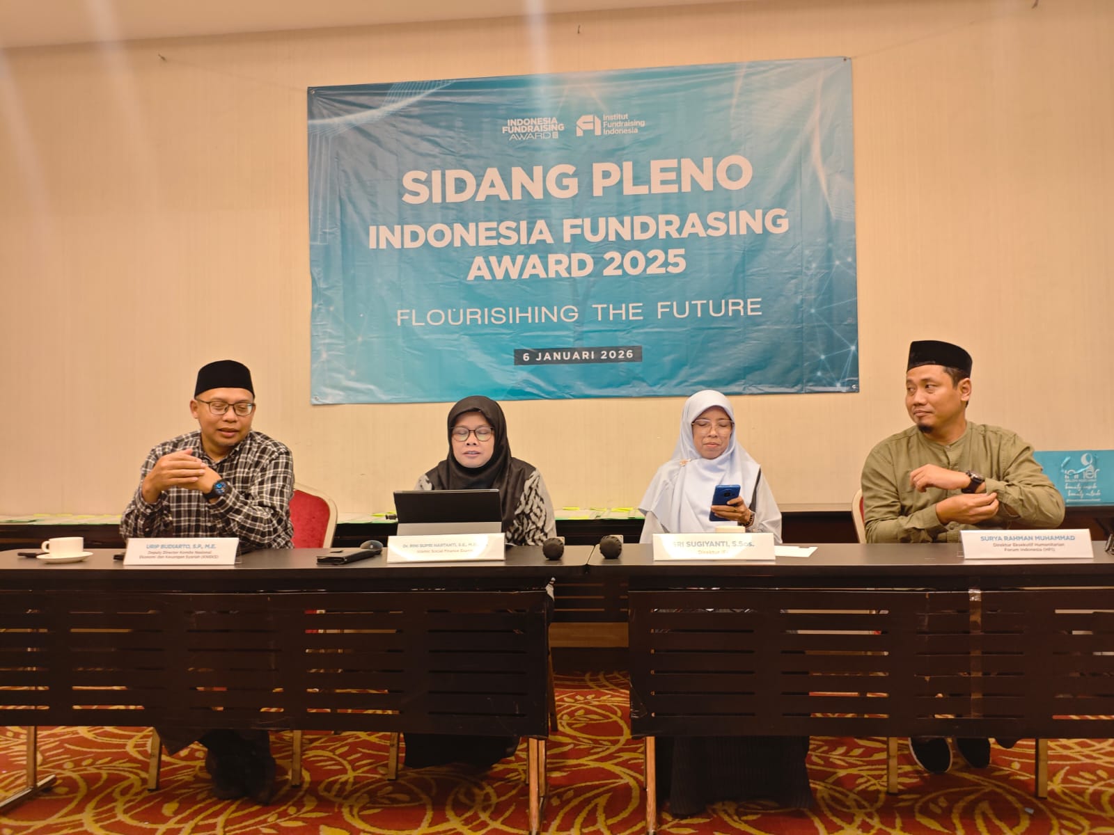 Penilaian lembaga fundraising: Sidang Pleno penjurian Indonesia Fundraising Award (IFA) 2025 digelar di Hotel Savero Depok.