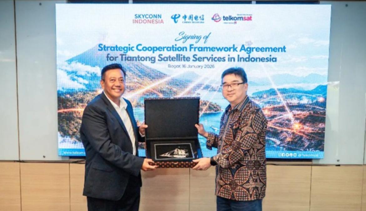 Telkomsat berkolaborasi dengan China Telecom Satellite.