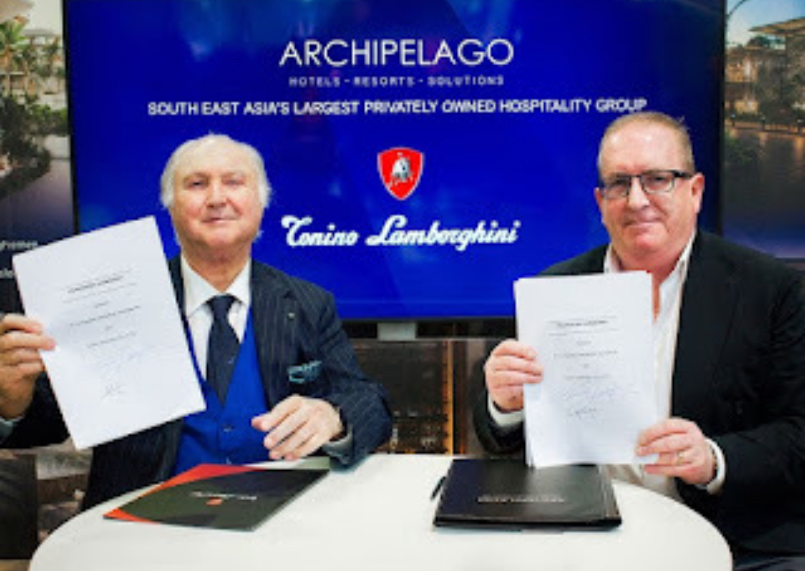 Penandatanganan kerja sama antara Archipelago dan&nbsp;Tonino Lamborghini&nbsp;