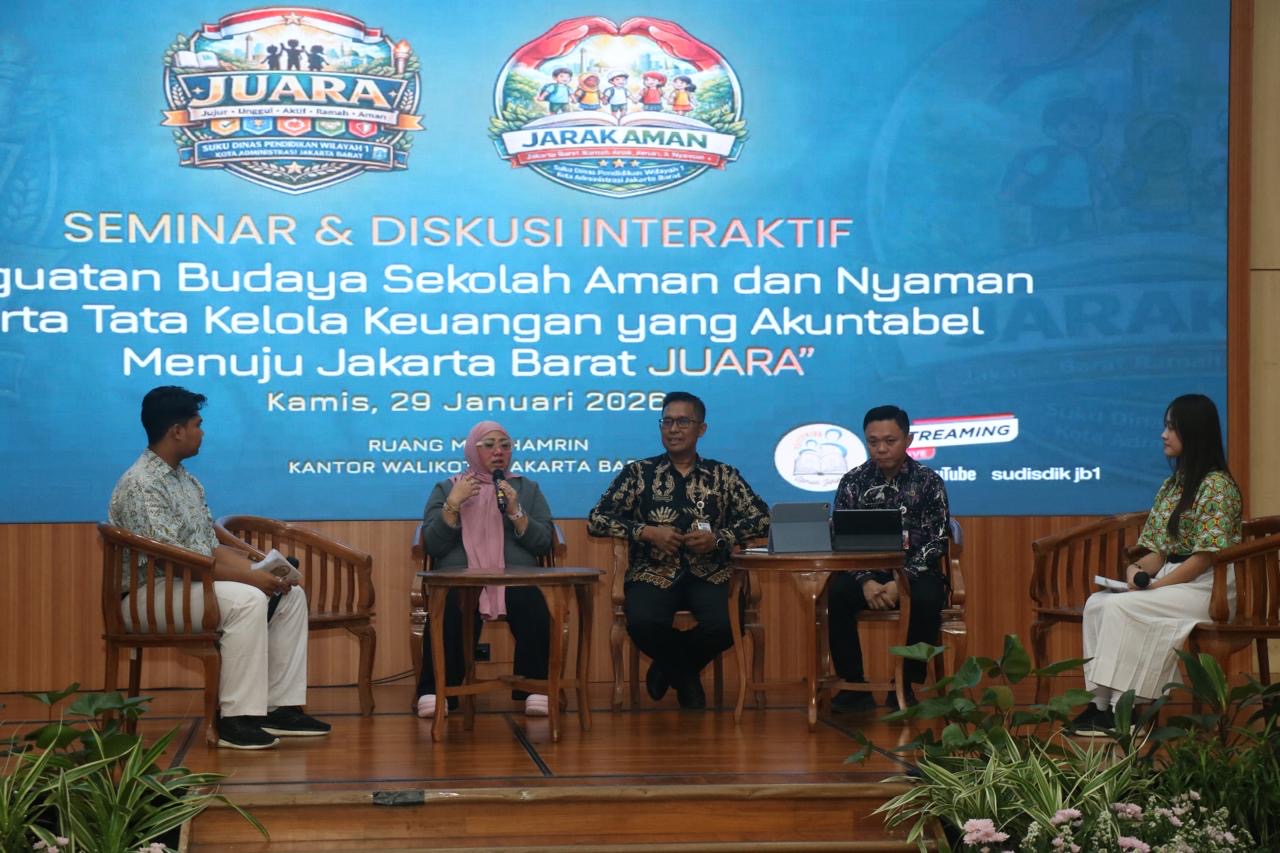 Suku Dinas Pendidikan Wilayah 1 Jakarta Barat melaksanakan seminar dan diskusi interaktif dengan mengampanyekan visi bersama dalam membangun
