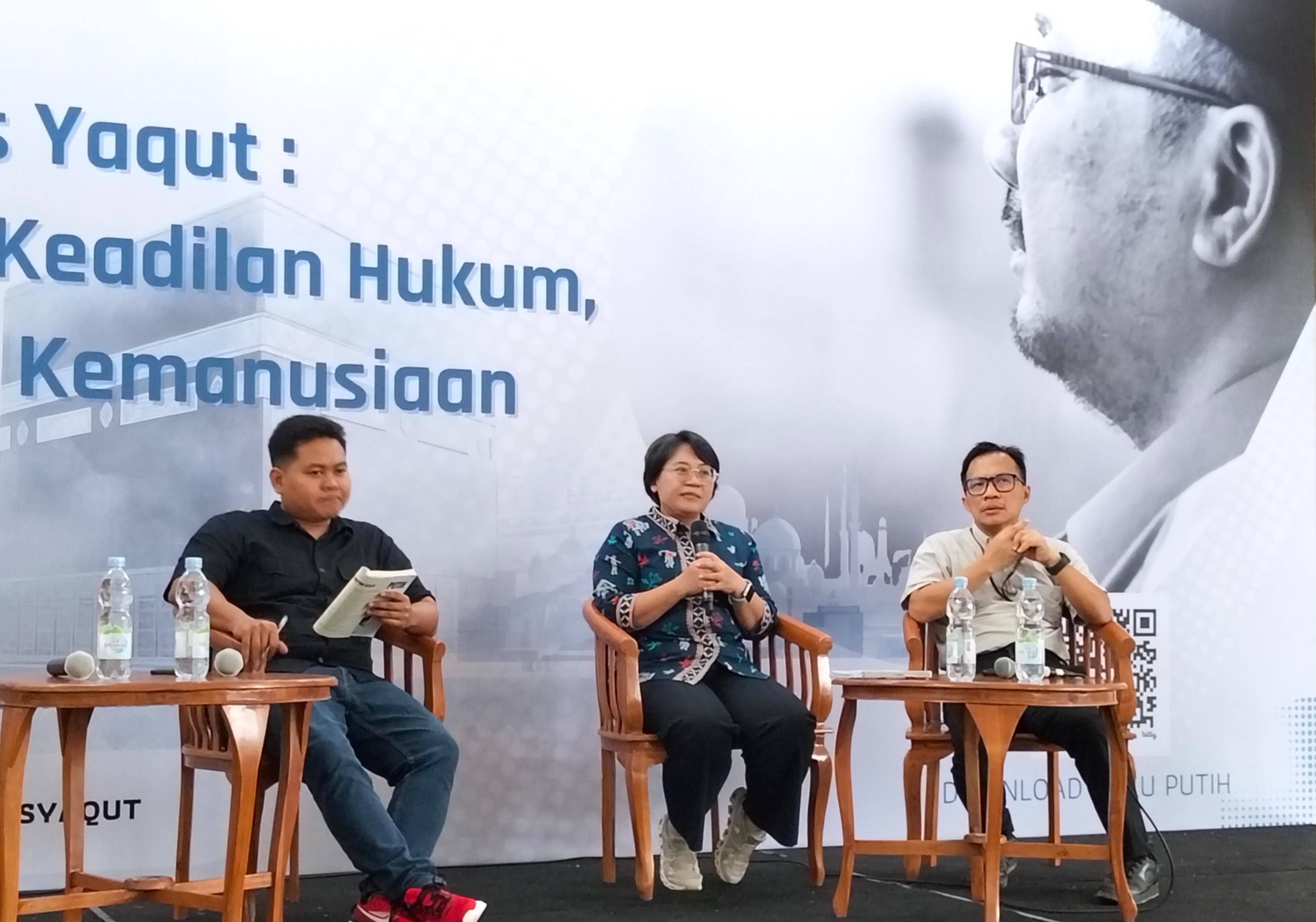 Diskusi Buku Putih Kuota Haji Tambahan 2024 di kampus Universitas Indonesia (UI) Depok (30/1).