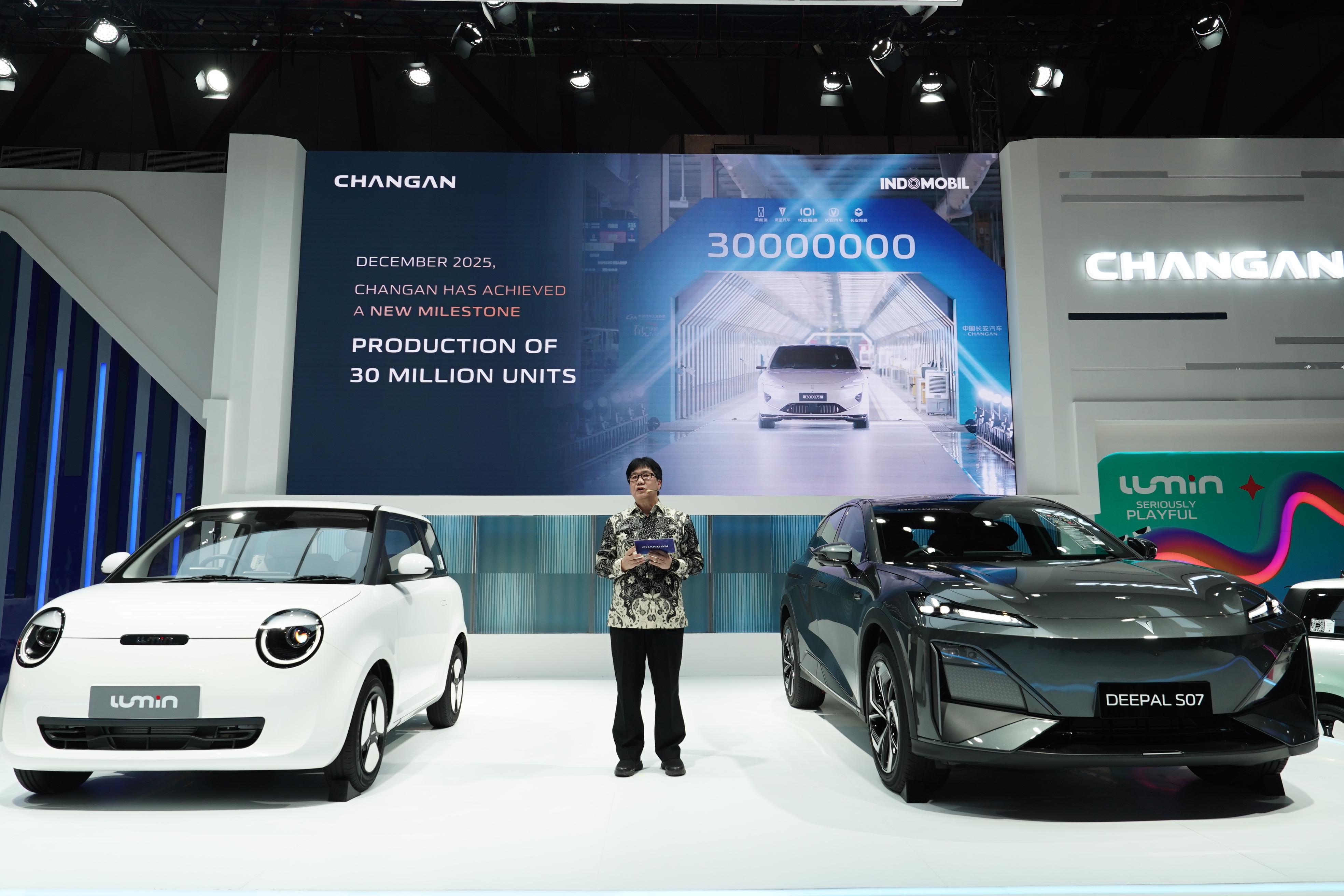 Perdana berpartisipasi di IIMS 2026, keikutsertaan Changan di IIMS 2026 menjadi tonggak penting untuk memperkuat eksistensinya di Tanah Air. (Foto: Dok. Changan)