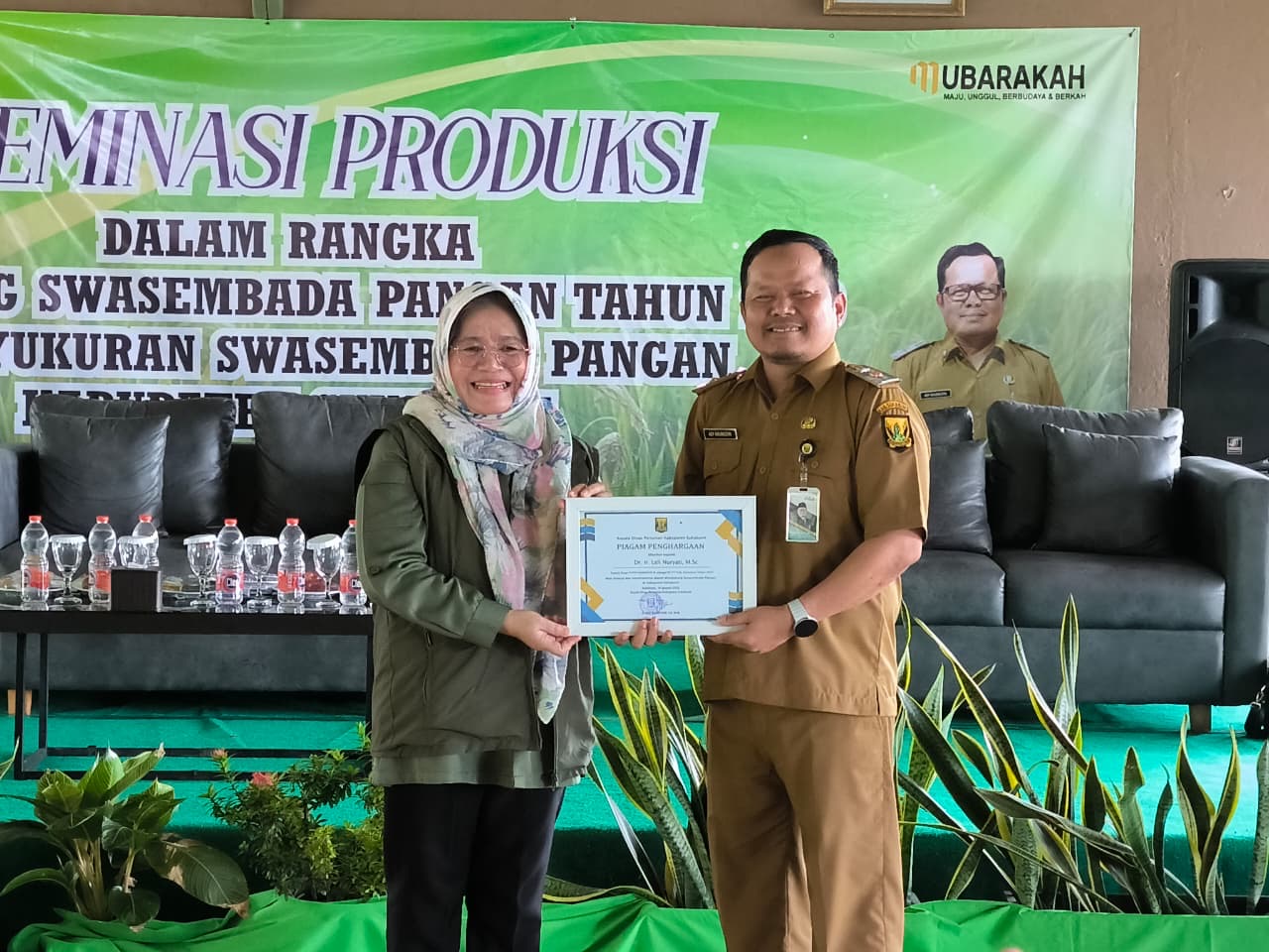 Kepala Pusat Perlindungan Varietas Tanaman dan Perizina Leli Nuryati di Sukabumi.