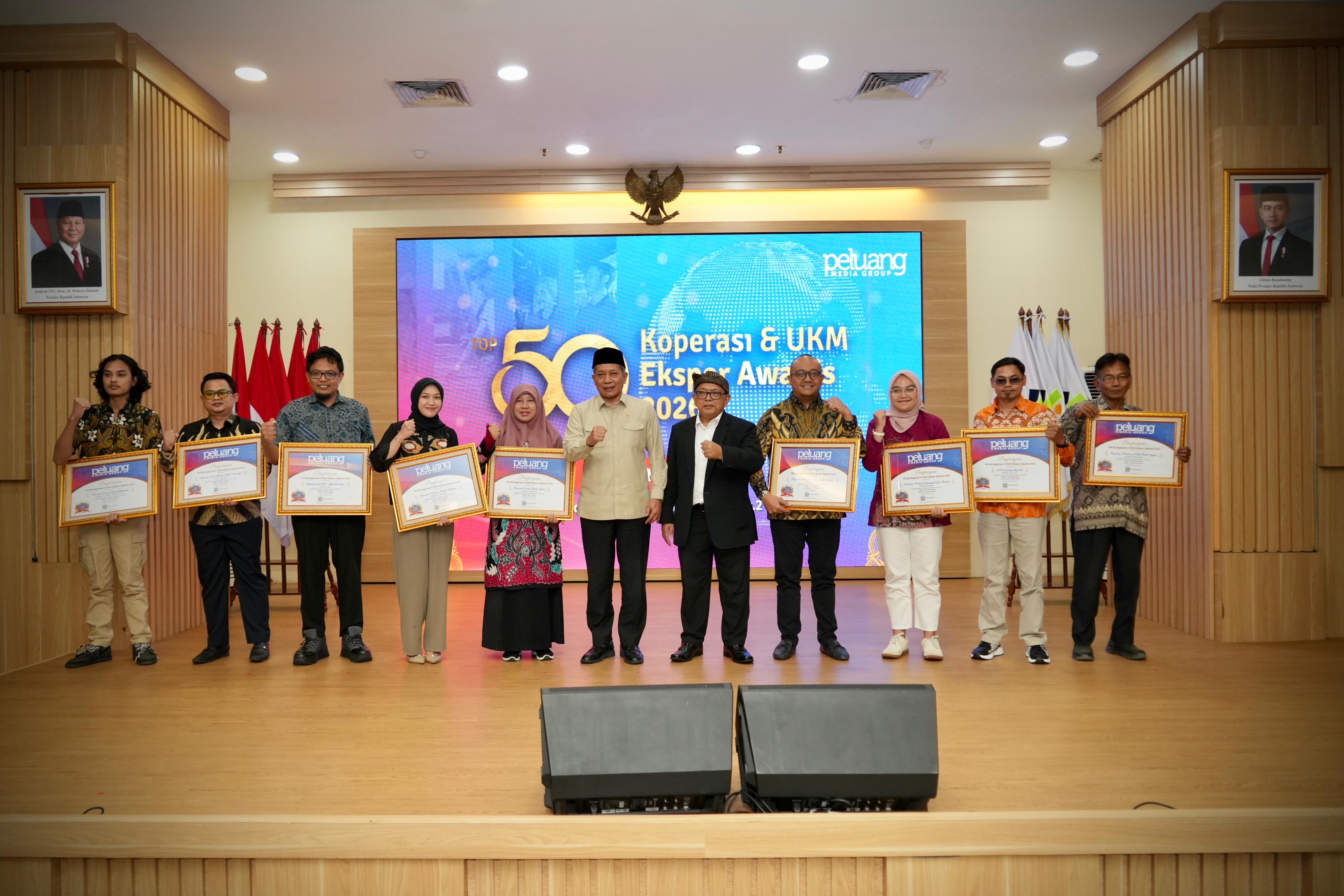 Top 50 Koperasi dan UKM Ekspor Award 2026.