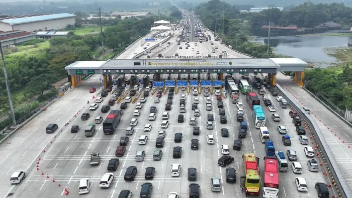 Korlantas Polri menyiapkan sejumlah rekayasa lalu lintas yang akan diterapkan selama periode arus mudik Lebaran 2026. (Dok Jasa Marga)