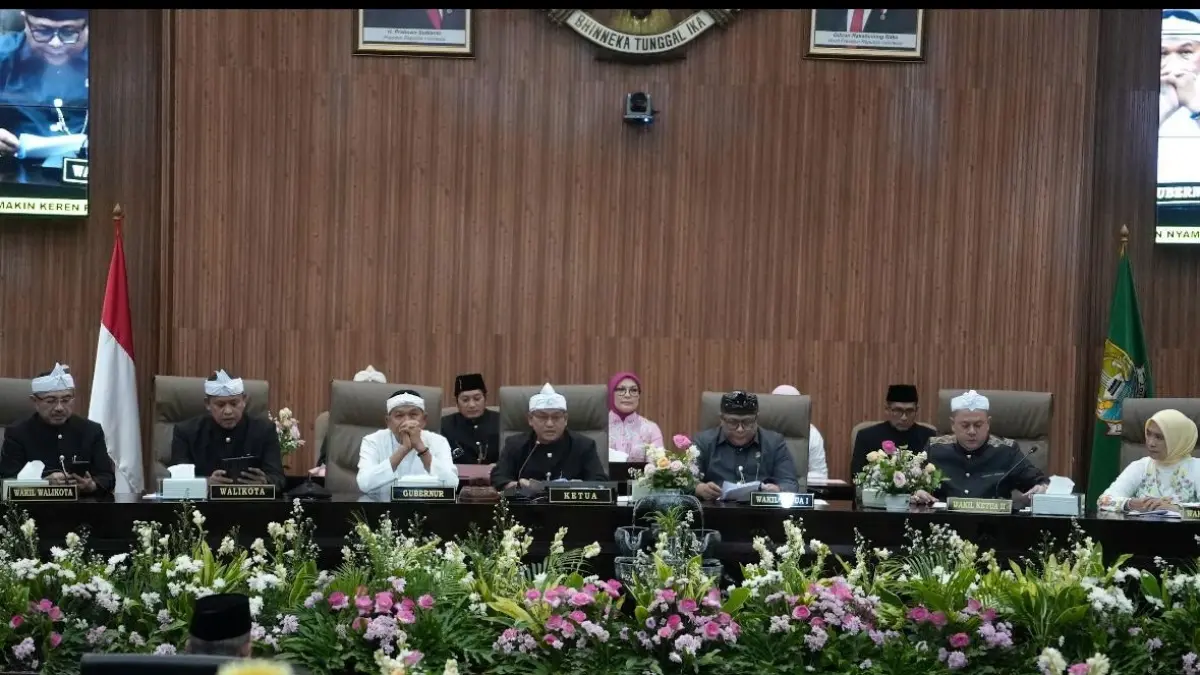 Dewan Perwakilan Rakyat Daerah (DPRD) Kota Bekasi menggelar Rapat Paripurna Istimewa dalam rangka memperingati Hari Jadi ke-29 Kota Bekasi Tahun 2026. (Humas DPRD Kota Bekasi)