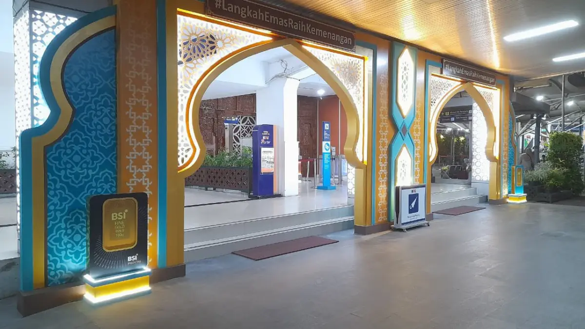 Instalasi ini merupakan bagian dari aktivasi yang dihadirkan oleh Bank Syariah Indonesia (BSI) bersama PT Kereta Api Indonesia melalui KAI Daerah Operasi 6 Yogyakarta. (Dok. BSI)