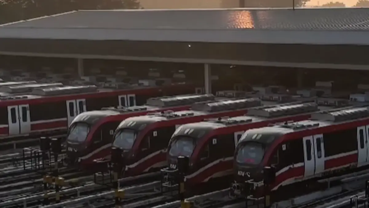  LRT Jabodebek, unit kereta tanpa masinis produksi PT Inka (@lrt_jabodebek)