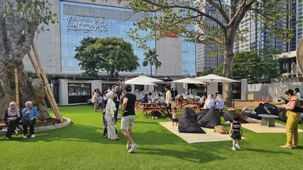 Habitat Park SCBD menjadi angin segar bagi para pekerja urban yang butuh ruang rehat. (Istimewa)