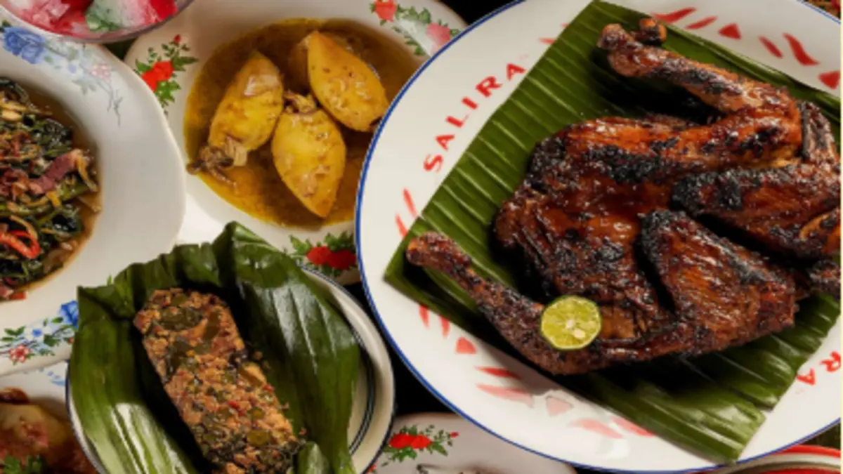 Beberapa menu makanan yang disajikan di Salira (menu book)
