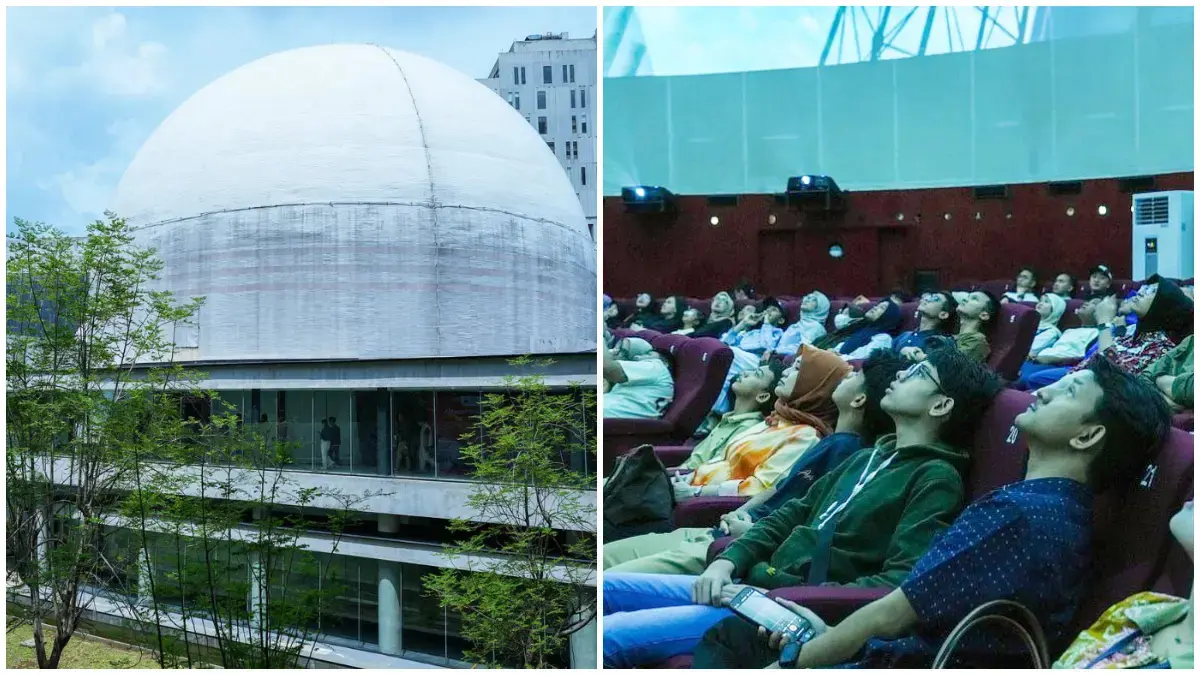 Potret suasana di Planetarium TIM Jakarta. (Foto : Instagram @tim.cikini dan laman smartcity.jakarta.go.id)