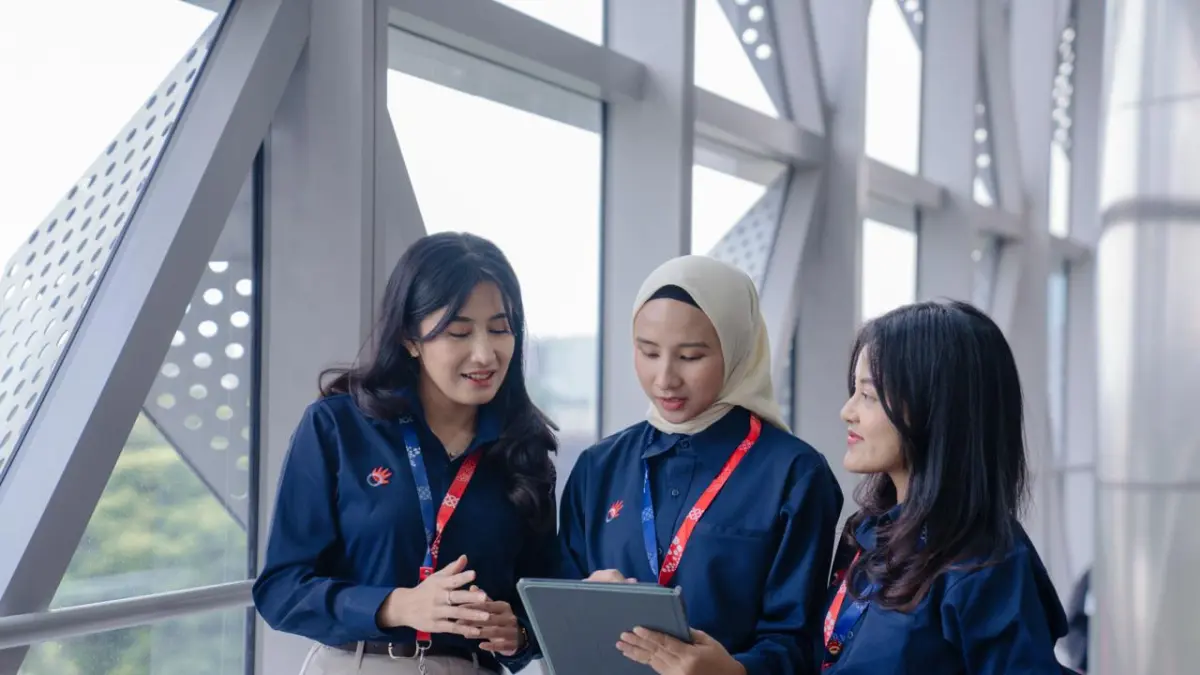 Telkom menegaskan komitmennya dalam mendorong kesetaraan gender dan pemberdayaan perempuan sebagai bagian dari strategi keberlanjutan GoZero% - Sustainability Action by Telkom Indonesia, melalui pilar Empower Our People. (Dok Telkom)