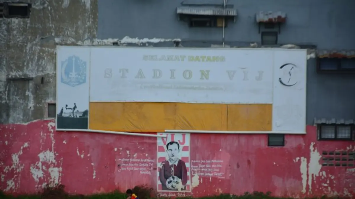 Stadion VIJ, sebuah lapangan bersejarah yang berdiri sejak 1928 dan hingga kini masih dapat ditemukan di kawasan Petojo, Jakarta Pusat. (Beritajakarta)
