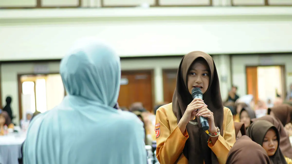 300 Siswa Sekolah Menengah Atas (SMA) se-Kota Bukittinggi mengikuti program program EduMind Wellbeing & AI Camp Telkom di Balai Sidang Bung Hatta, Bukittinggi, yang berlangsung pada 11-13 Juni 2026/(Istimewa).