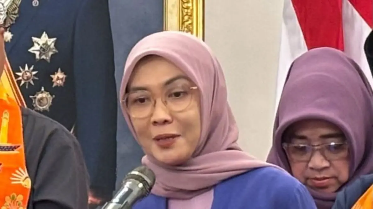 Kepala Dinas Kesehatan DKI Jakarta Ani Ruspitawati di Balai Kota, Jakarta, Jumat (7/8). (Lia Wanadriani Santosa/Antara)
