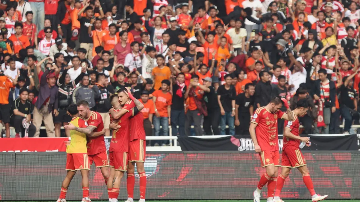 Selebrasi Alexander Jeremejeff. (Dery Ridwansah/ JawaPos.com)