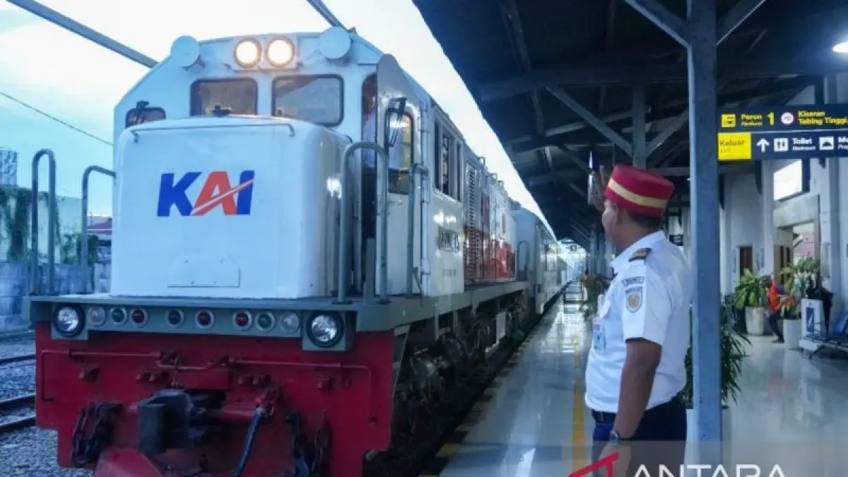 PT KAI Divisi Regional I Sumatera Utara mencatat sebanyak 44.752 tiket Angkutan Lebaran 2026 telah dipesan oleh masyarakat. (H. ANTARA/Juraidi)